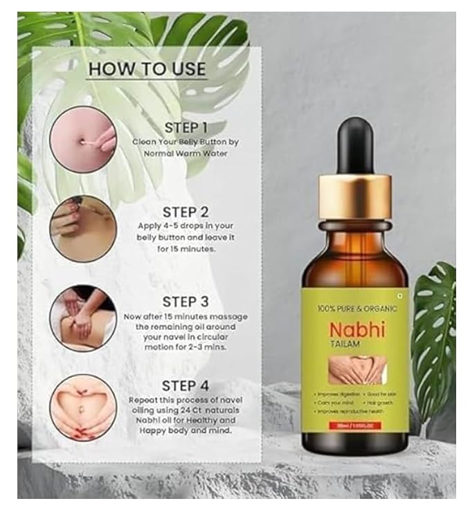 🌿 NabhiKa Weight Management Nabhi Oil | Bloating & Wellness | 🎁 Buy 1 Get 1 Free