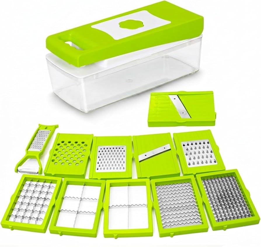 ⚡12-in-1 Vegetable Chopper — Chop, Slice & Dice in Seconds🔥