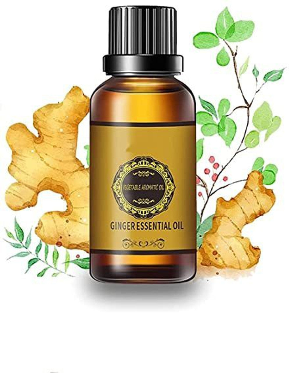 Ginger Essential Oil Weight Loss Oil Reduce Body Fat Naturally (Pack of 2)
