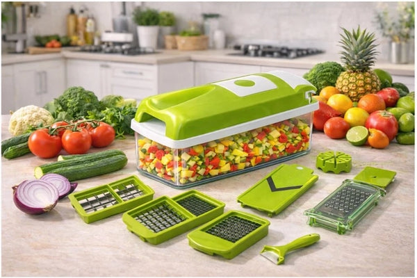 ⚡12-in-1 Vegetable Chopper — Chop, Slice & Dice in Seconds🔥
