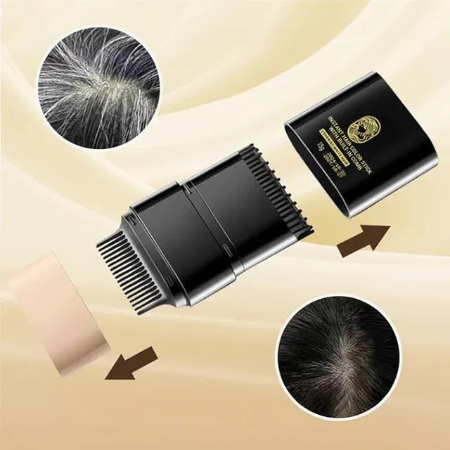 🖤 Instant Hair Dye Stick with Built-in Comb – Quick Gray Hair & Root Touch-Up⚡